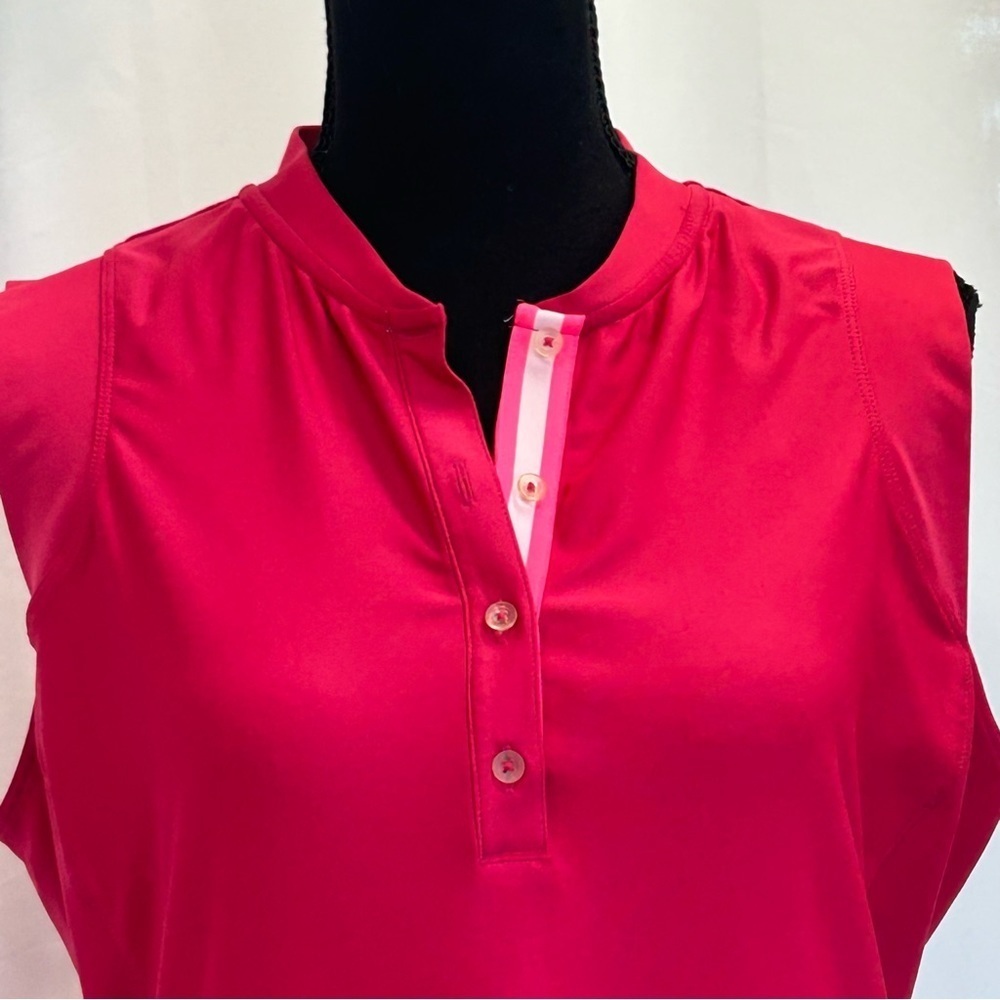 NIKE tour performance Dri-fit pink sleeveless tennis golf athletic dress Sz L - Picture 2 of 14